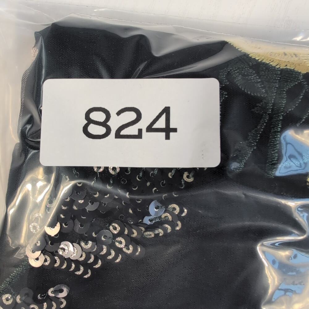 Lulu's Rue Black Floral Embroidered Sequin Bodycon Mini Dress Size XS - Picture 14 of 14